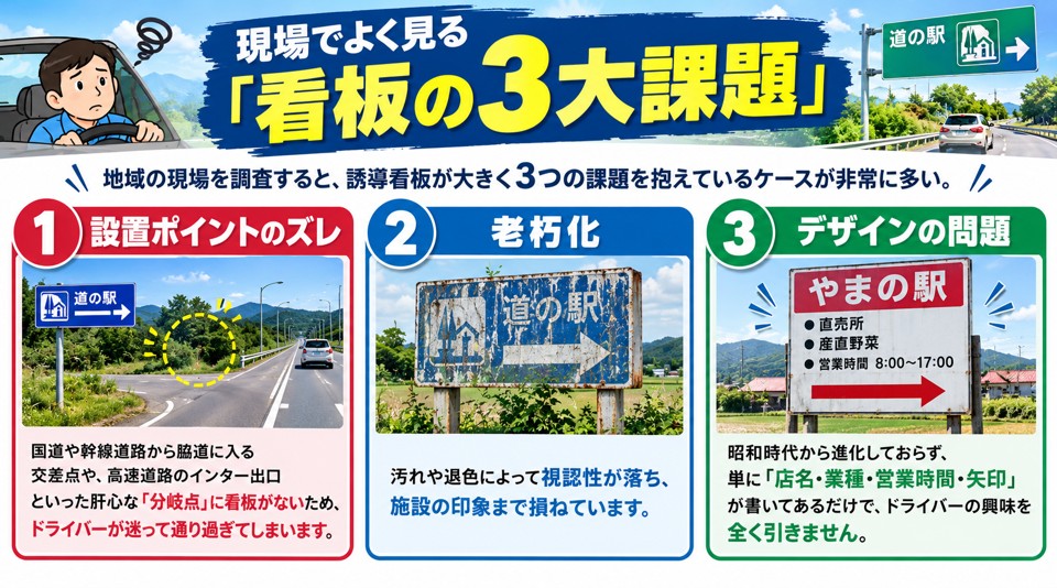 産直看板の3大課題